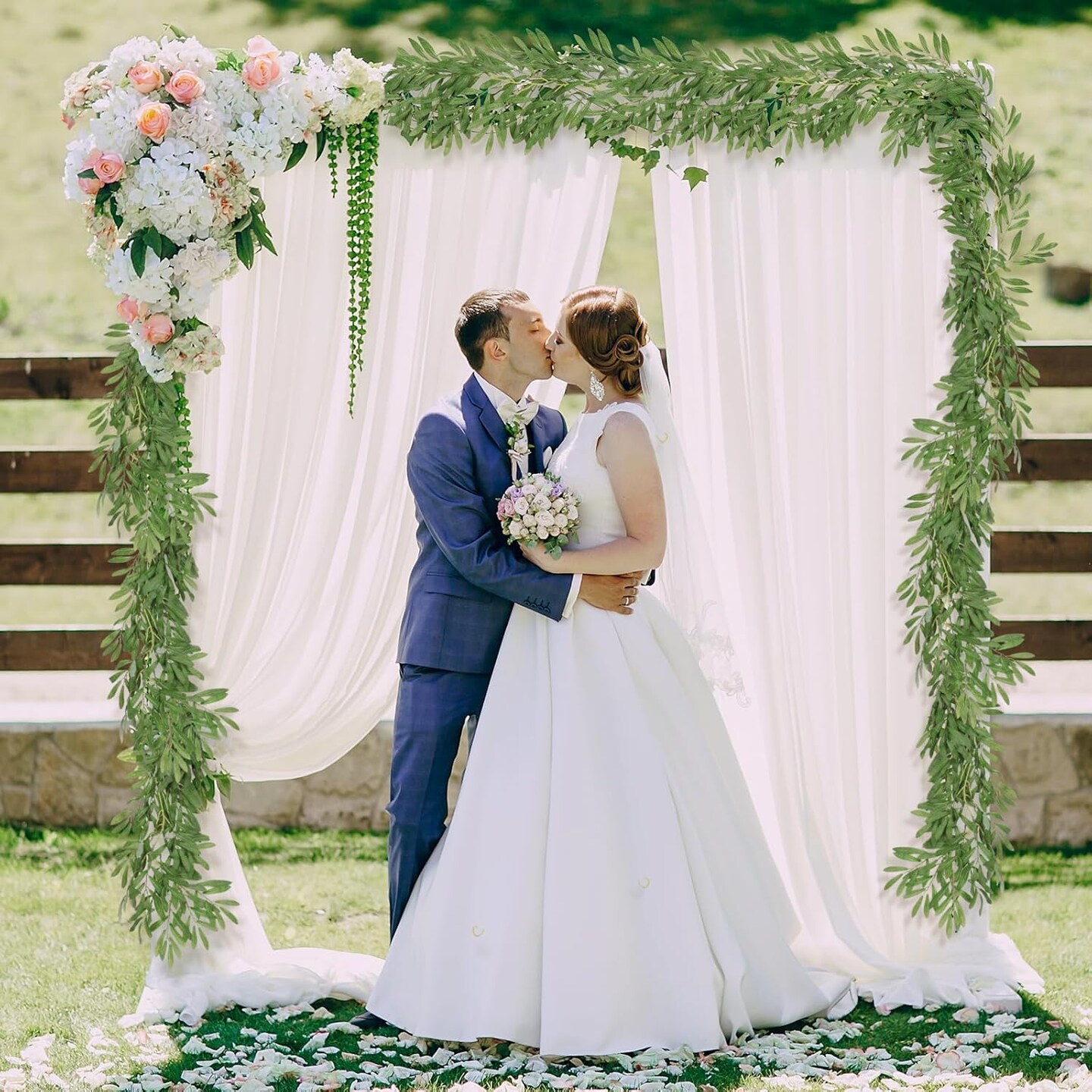 2Pcs Artificial Olive Leaves Garlands