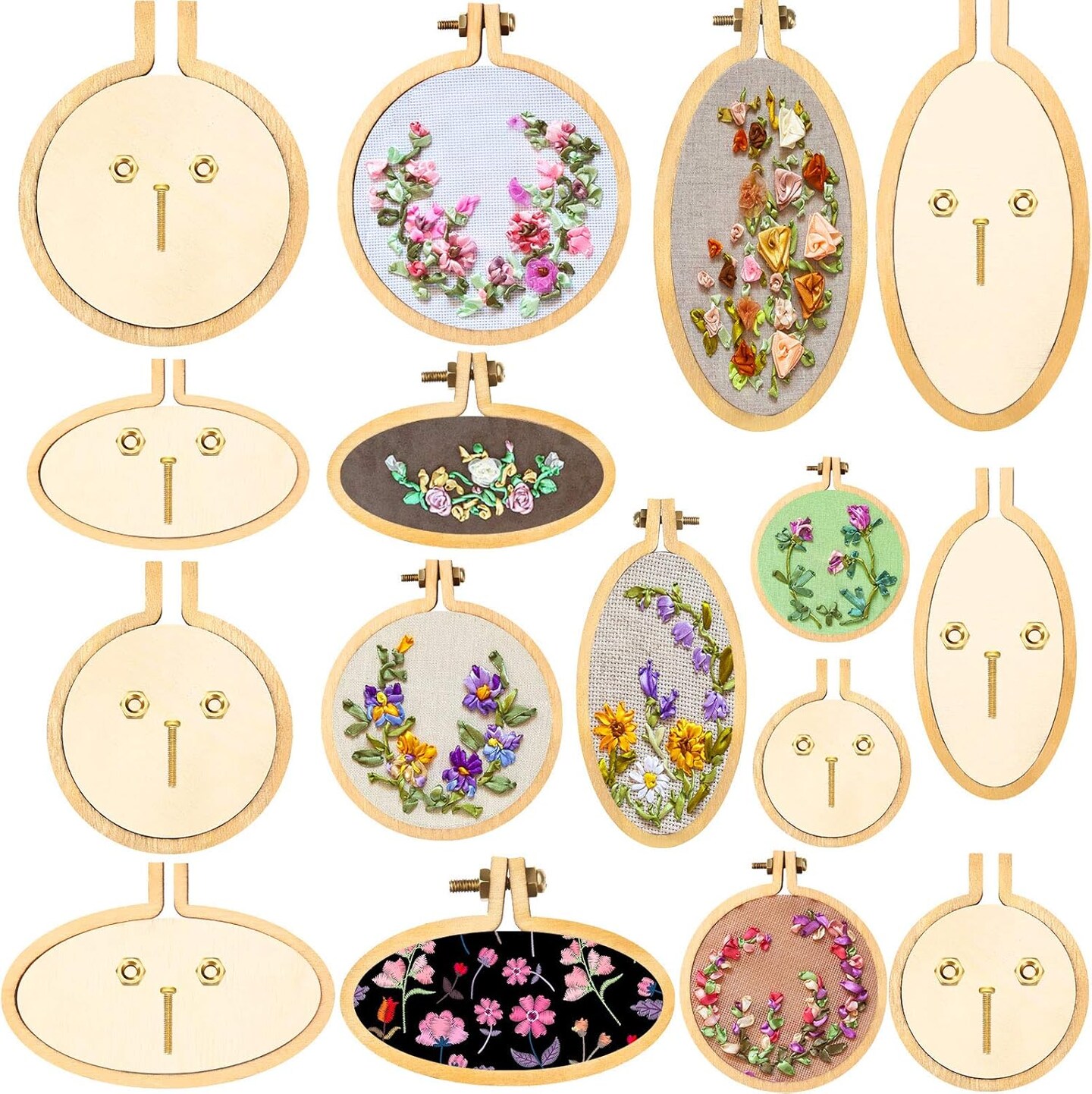Mini Embroidery Hoop Wooden