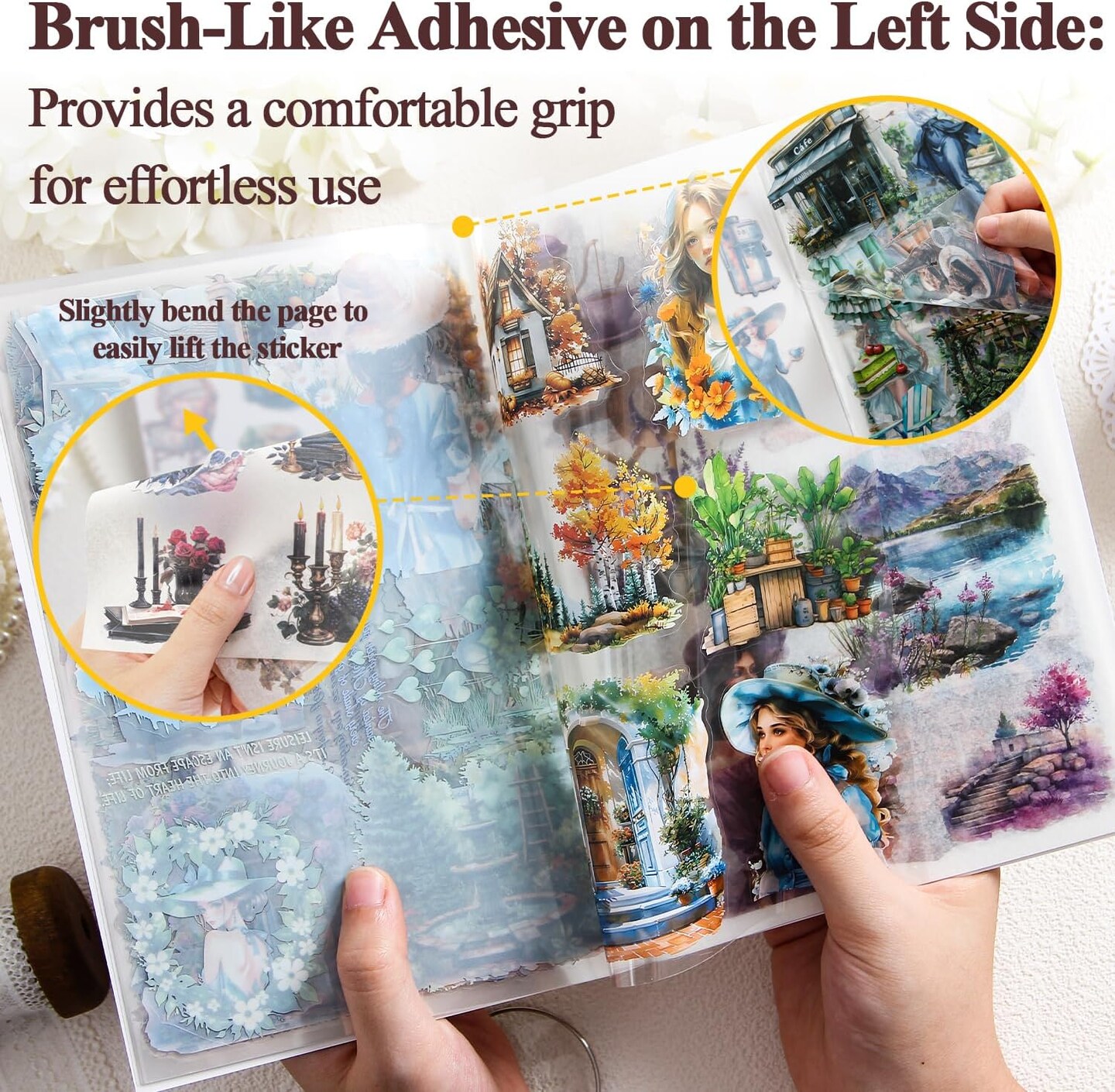 20 Sheets Vintage Mocha Scrapbook Stickers (Vintage Mocha) 8.3 x 5.7 x 0.03 inches