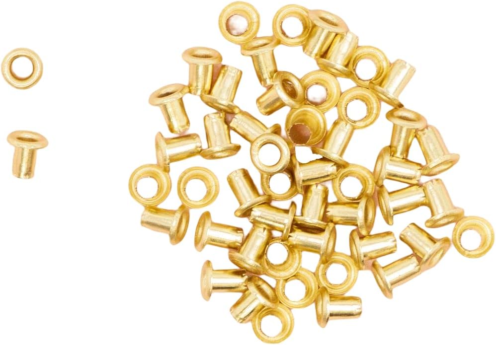 Pack of 50 Mini Metallic Eyelets