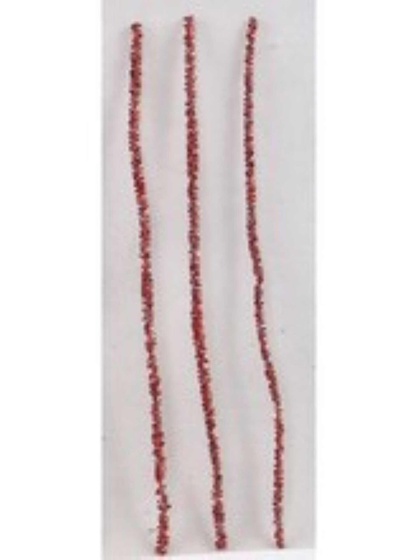 2PC 12&#x22; Red Glitter Chenille Stems - Box of 100, Pipe Cleaners - Perfect for Crafts, Wreaths, Ornaments - Festive Holiday Decorations, Floral Home by Artificial Flowers