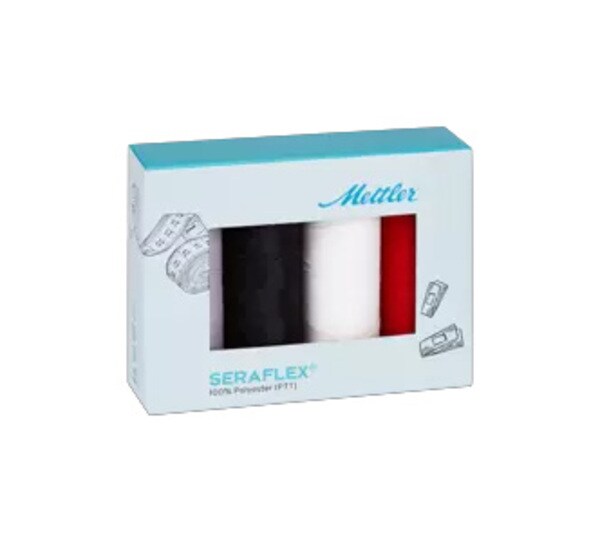Mettler Seraflex Thread Set by Mettler | (4 50wt Cotton Small Spools)