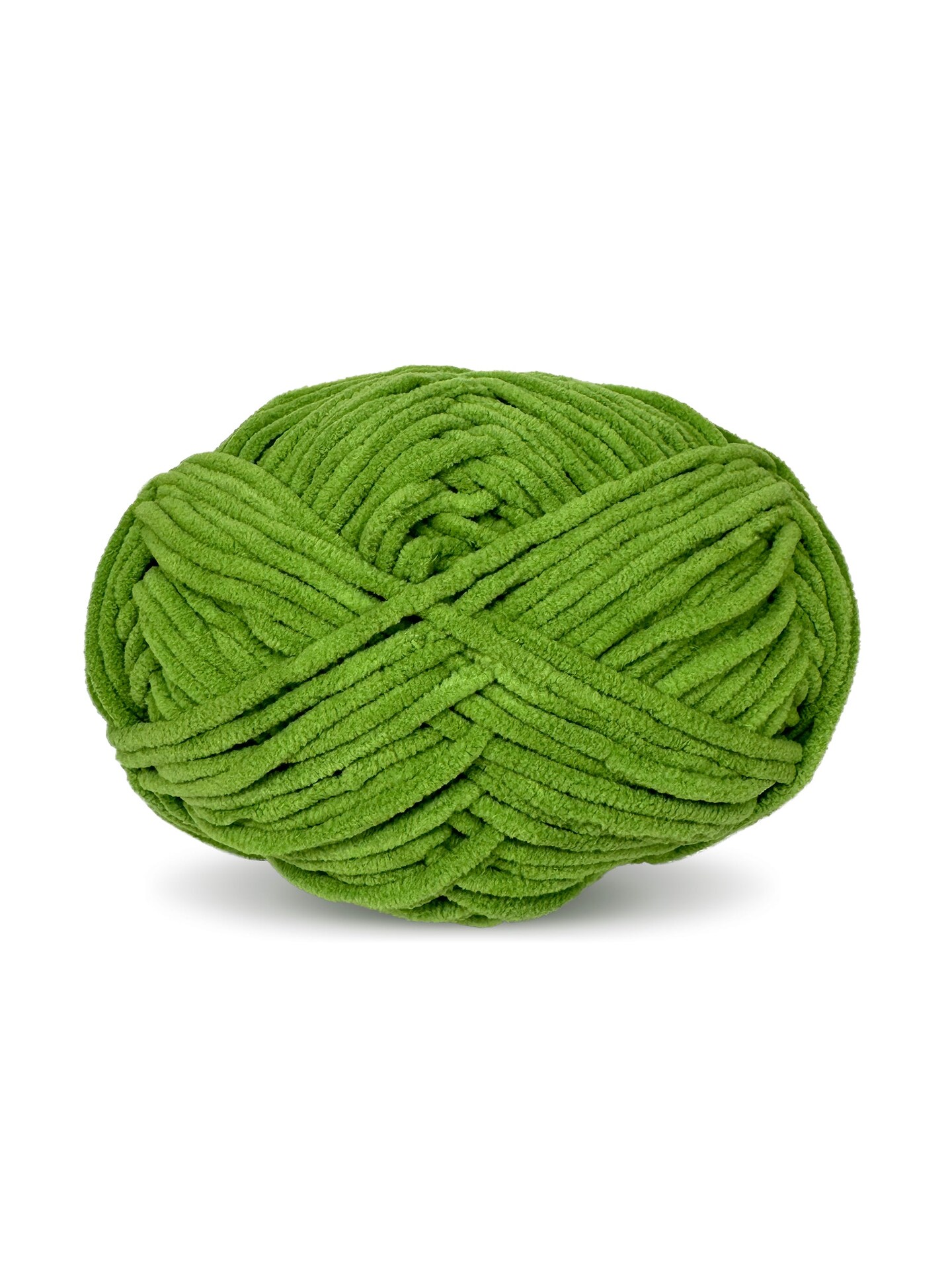 Craftytop&#x2122; Bulky Velvet Yarn #5 for Knitting &#x26; Crochet (Spring Sprout)