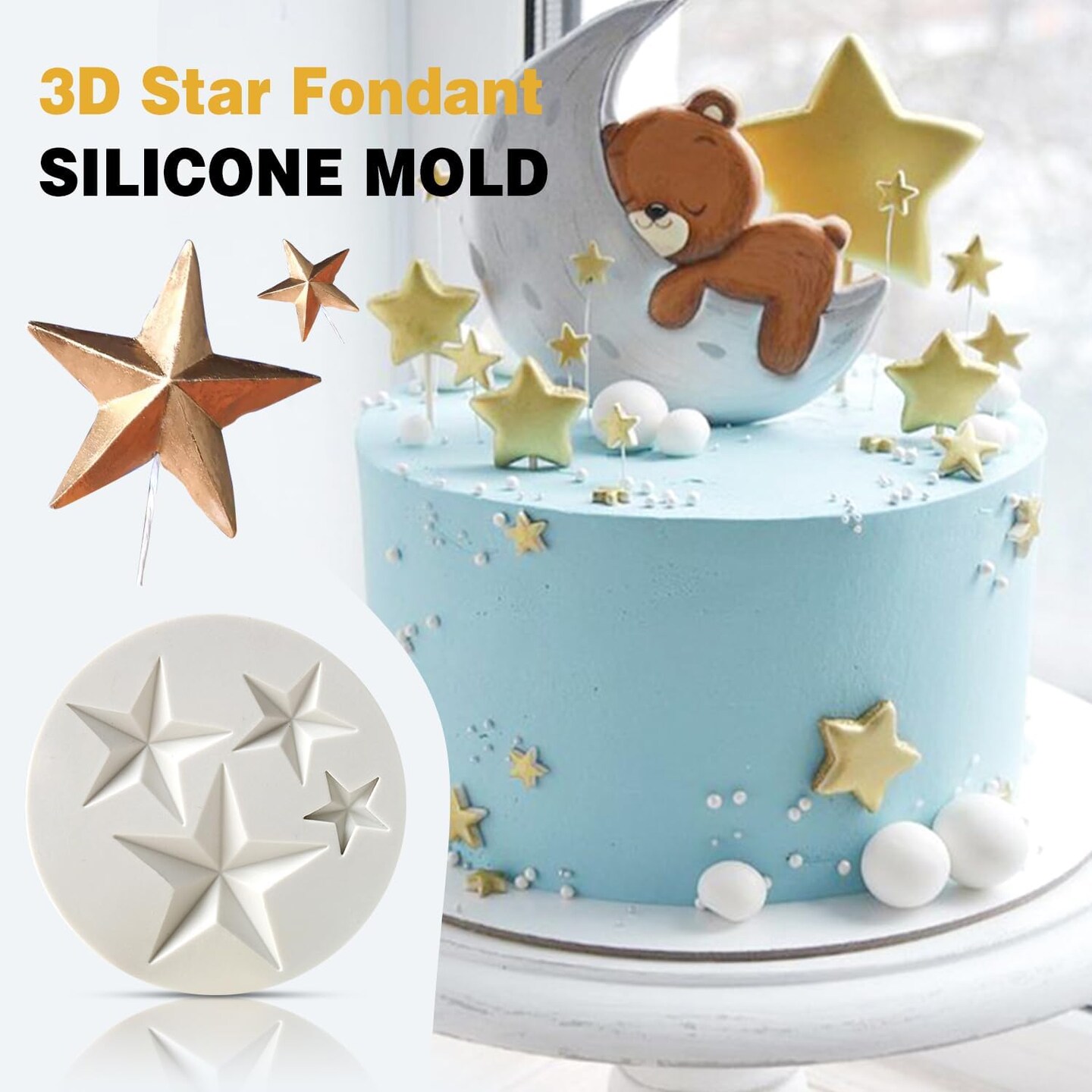 Star Silicone Fondant Mold Chocolate Mold