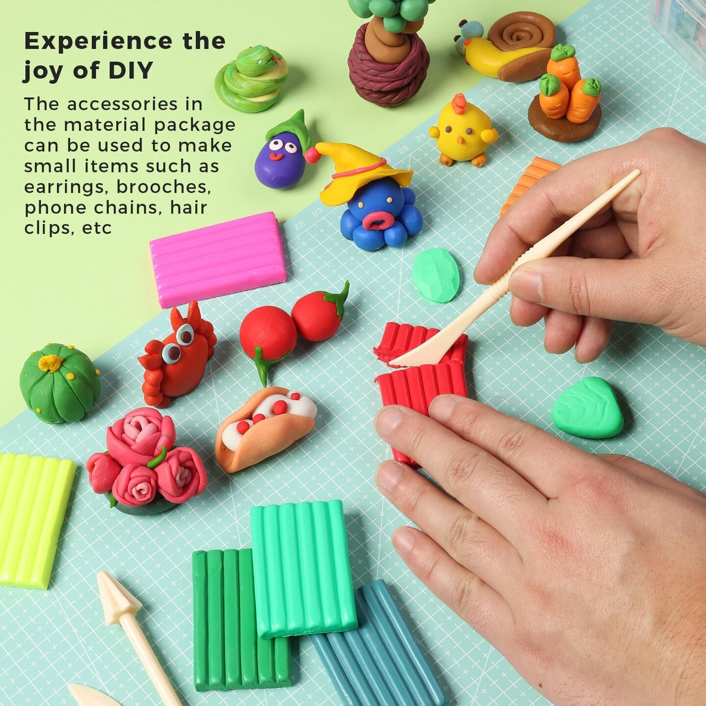 82 Colors Clay Kit, Oven Bake Modeling Clay, Creative Polymer Clay Kit