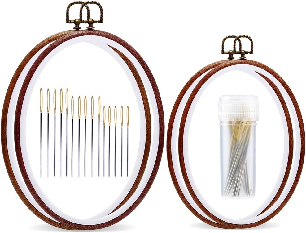 7.5&#x27;&#x27; 9.2&#x27;&#x27; Oval Embroidery Hoop