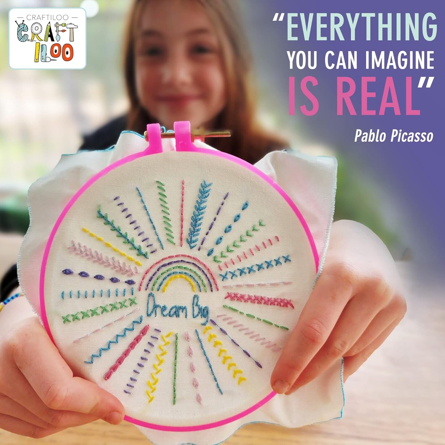 10 Pre-Stamped Embroidery Patterns for Beginners Embroidery Kit (10 Embroidery kit)