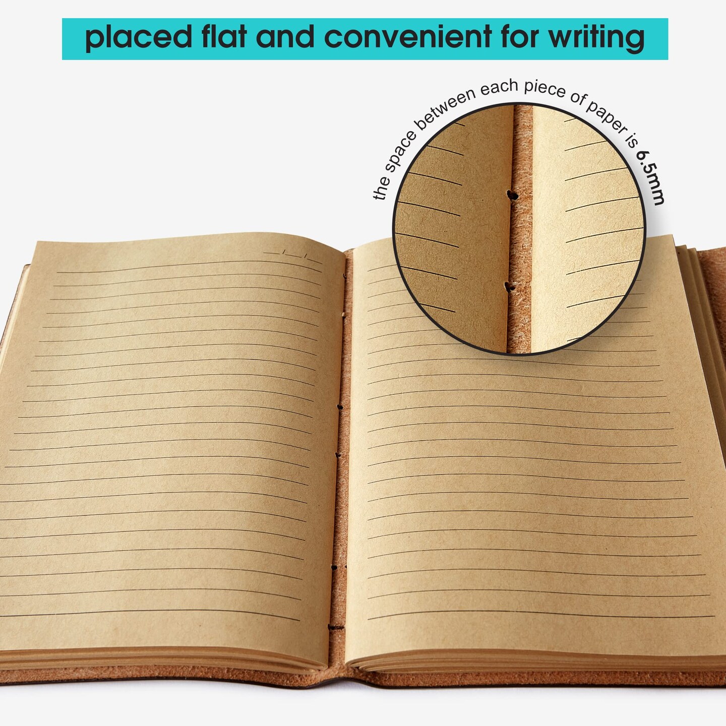 RILIHO Leather Journal Notebook - Genuine Leather Journals for Writing 5x7.1 Inches, Vintage Journal for Women and Men, Artist,Travel Journal,Brown