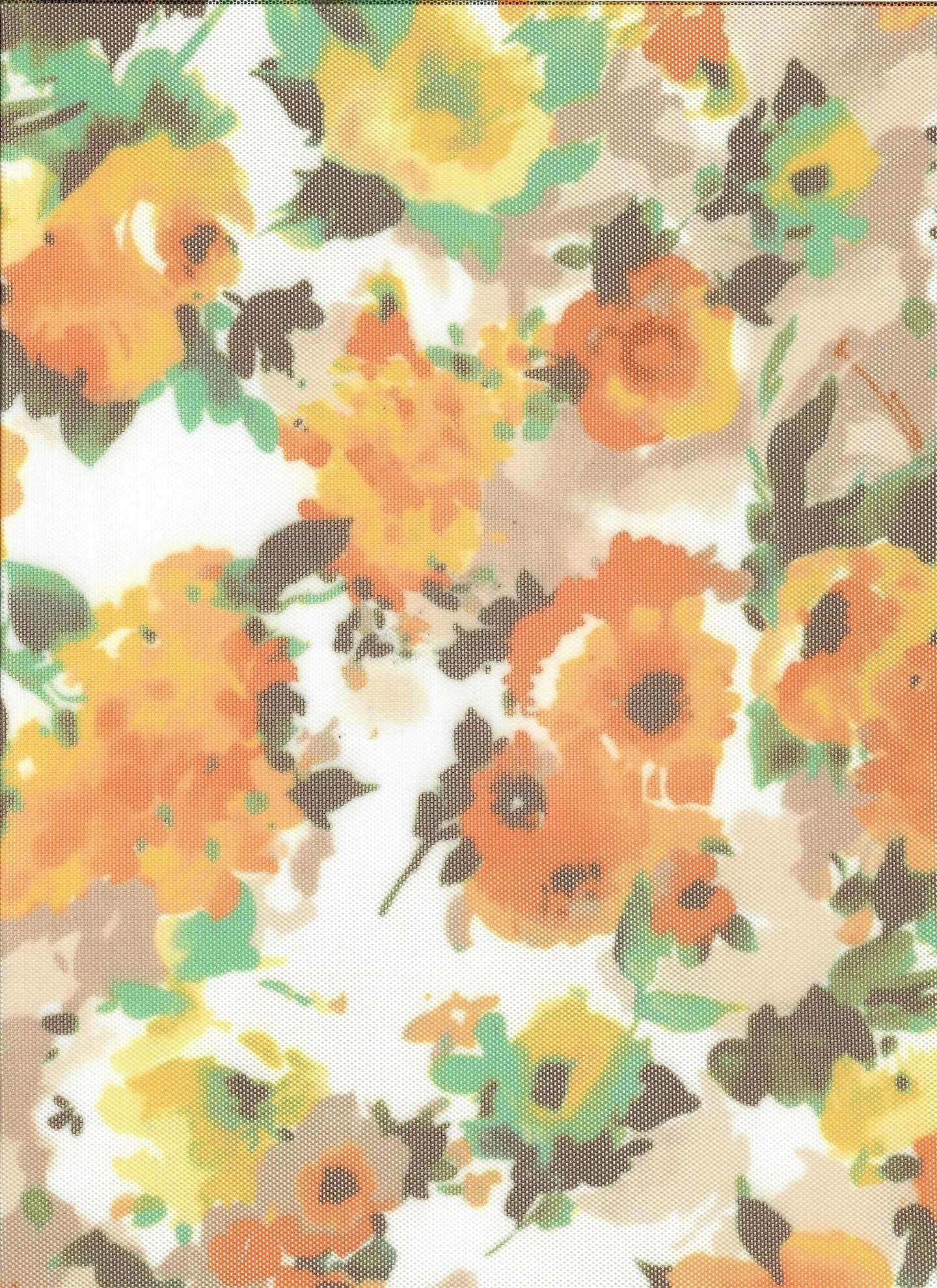 1 Yard Floral Digital Mesh Print Fabric, 54″ Wide Polyester Spandex Blend