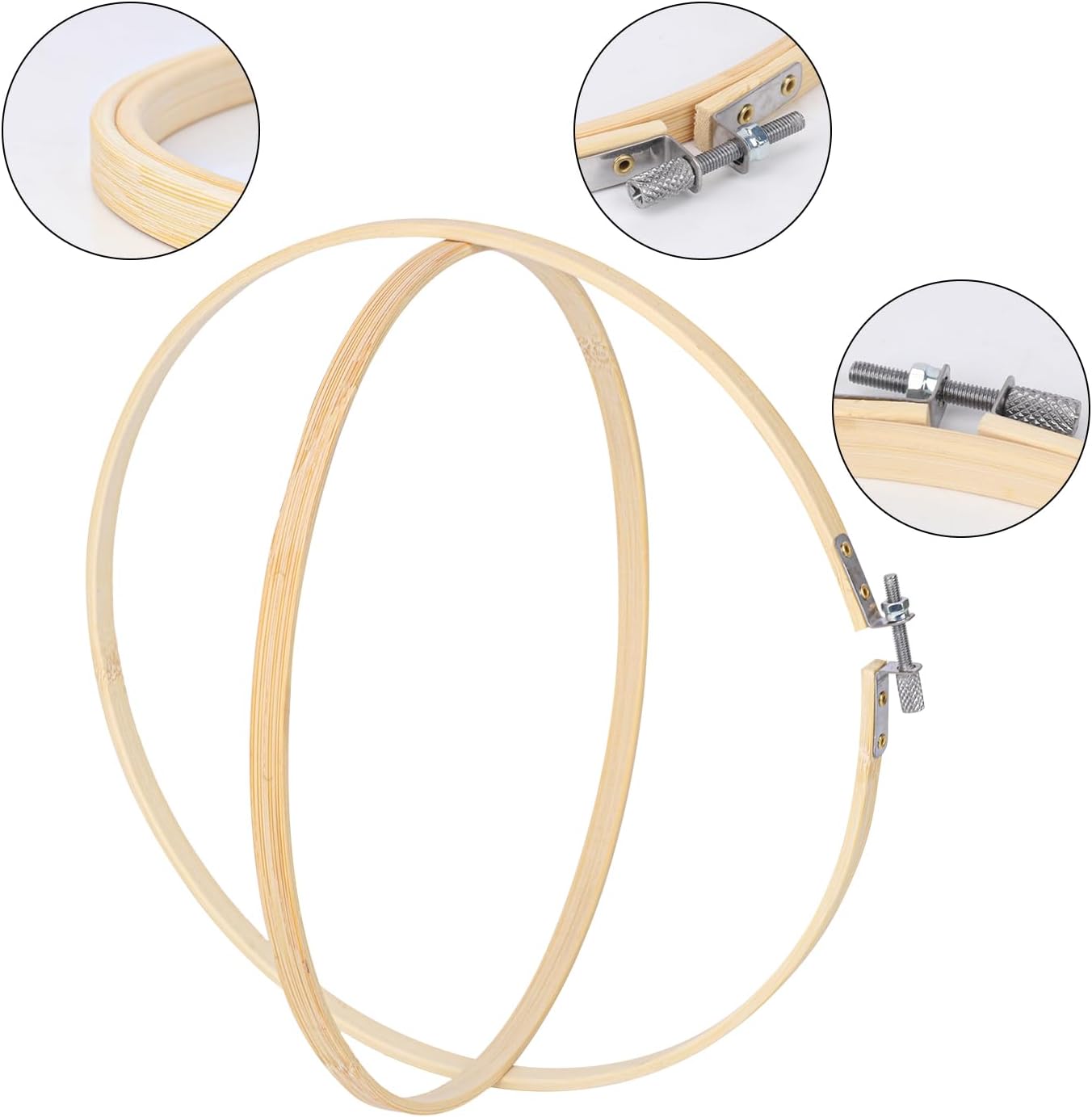 15 Pieces 10 Inch Round Embroidery Hoops