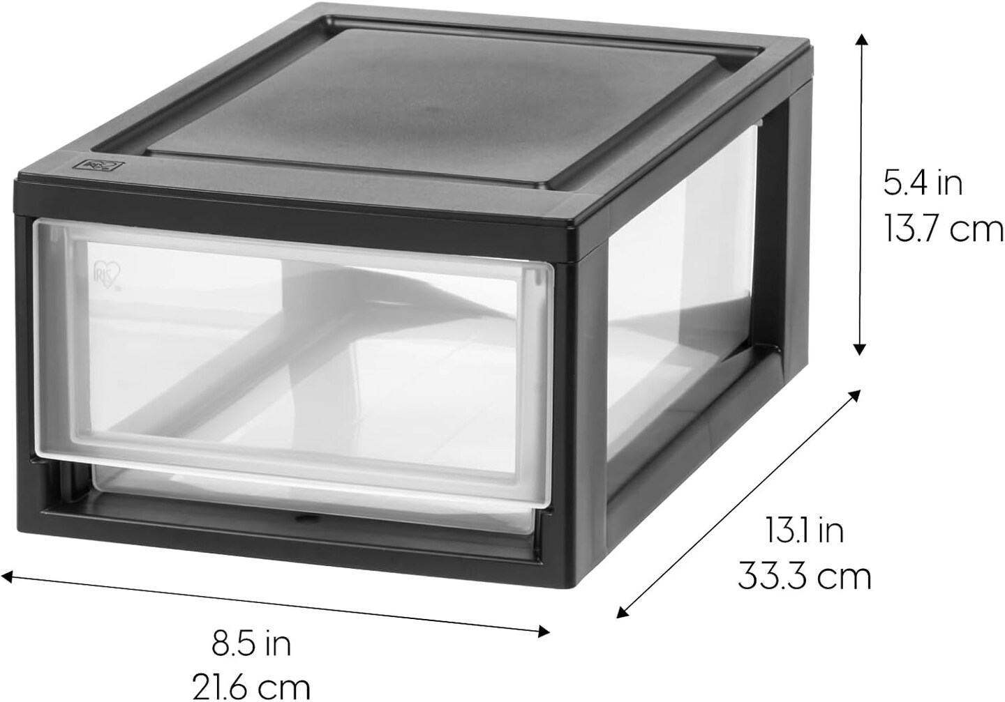 4-Pack 6 Qt. Plastic Drawer Storage Organizer