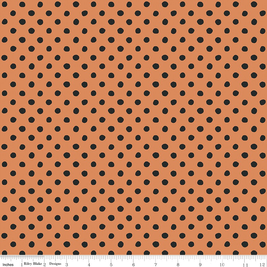 Dots in Orange (c15966-orange) | Trick or Treat | Lisa Audit | Riley ...