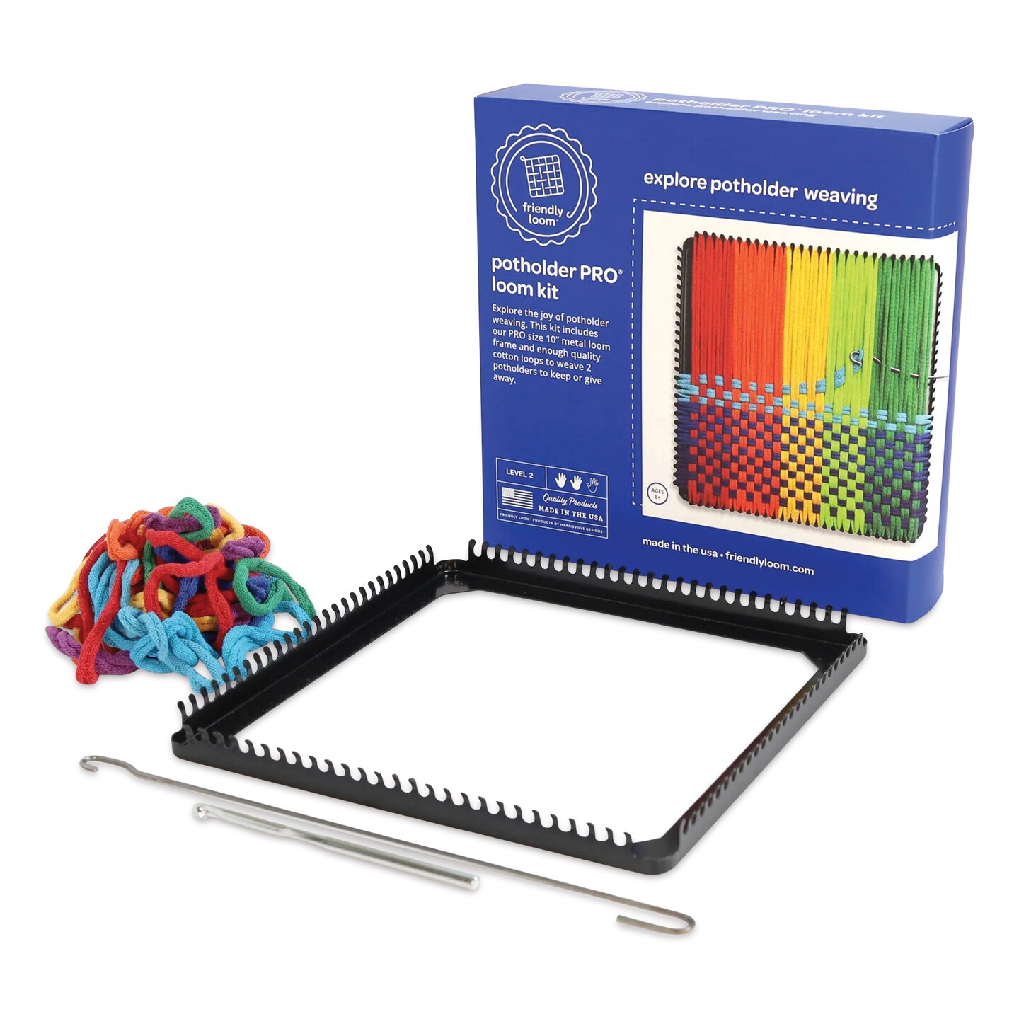 Friendly Loom Potholder Pro Loom Kit - 10&#x22; x 10&#x22;