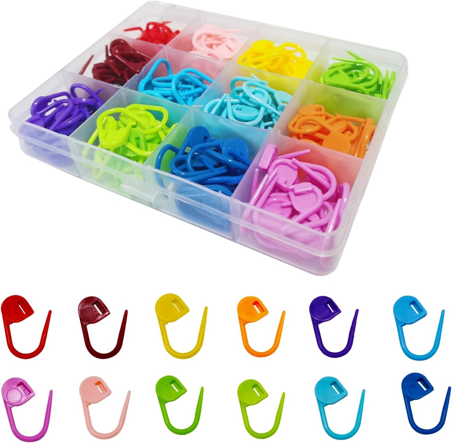 180PCS Knitting Crochet Locking Stitch Markers