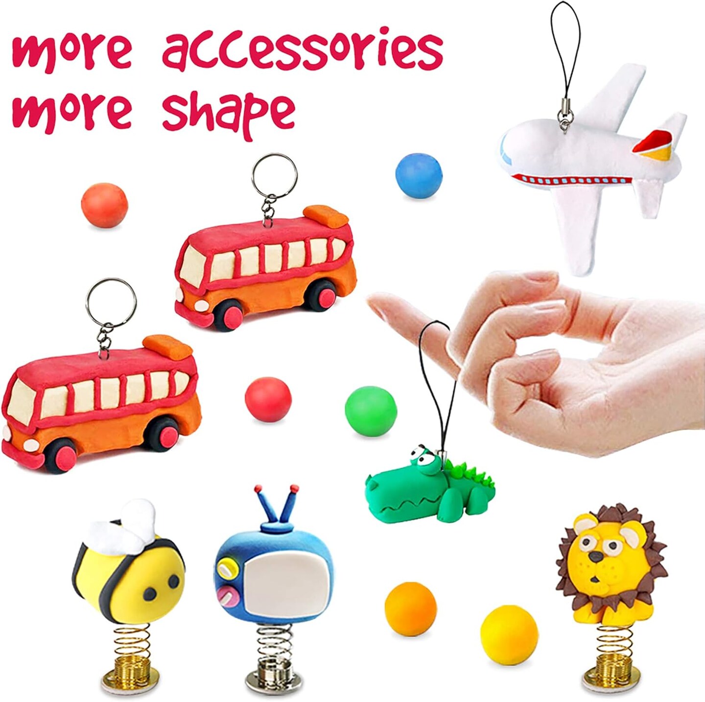 Modeling Clay Kit - 36 Colors Air Dry Magic Clay, DIY Molding-3-12 Year Old