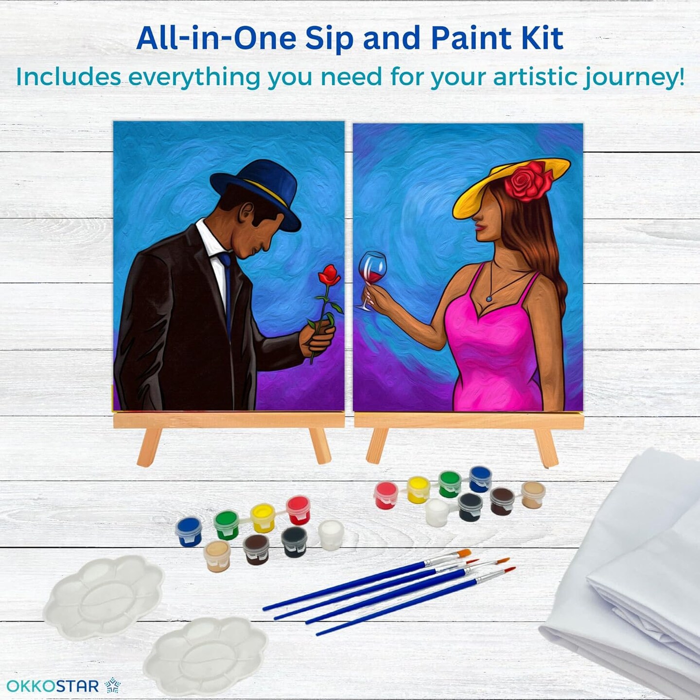 Paint and Sip Kit for Adults