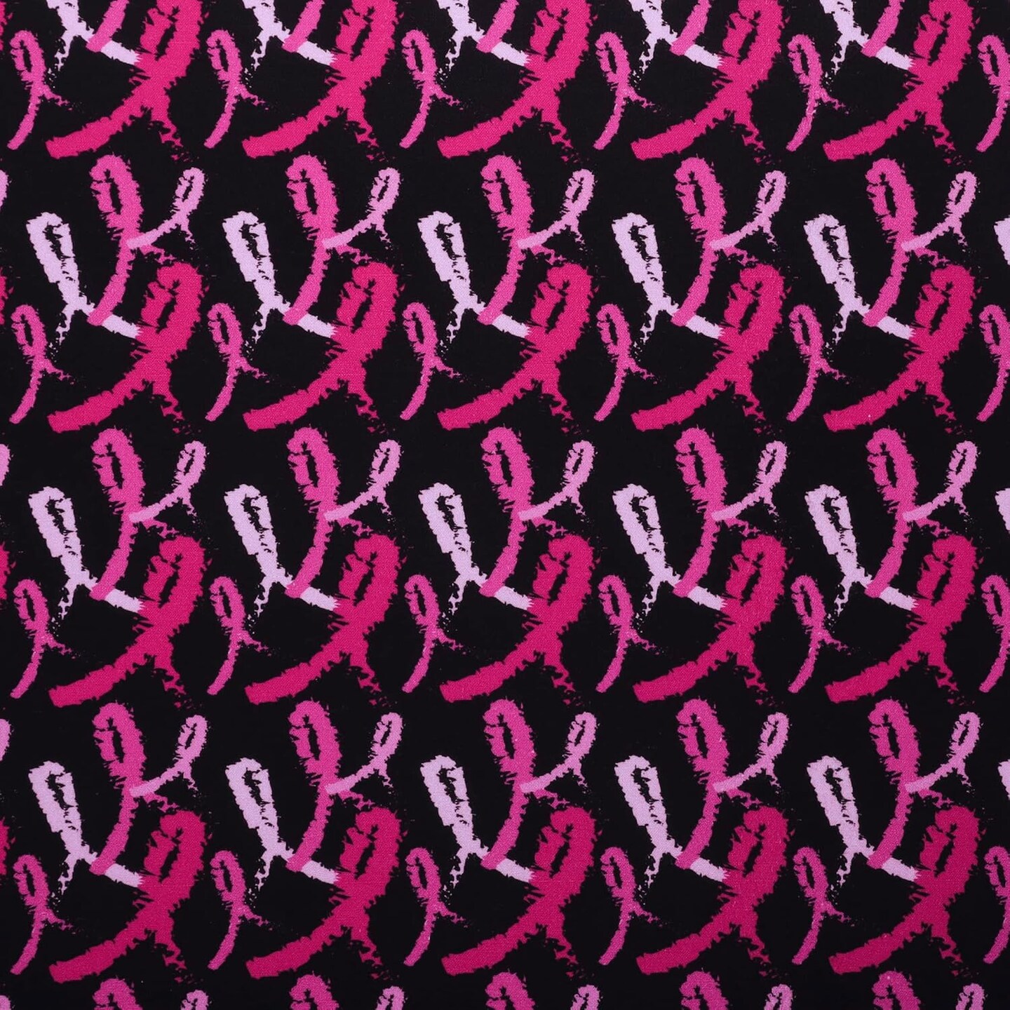 Mook Fabrics Cancer Awareness Cotton Fabric [45 in. Wide] - By The Yard