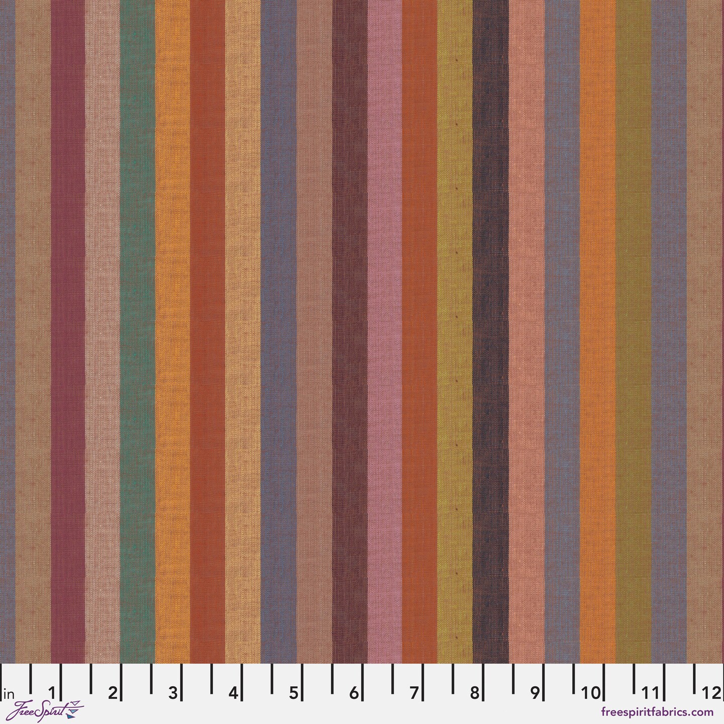 Broad Stripe in Dusky (wsgp003.dusky) | Woven Stripes | Kaffe Fassett | Free Spirit