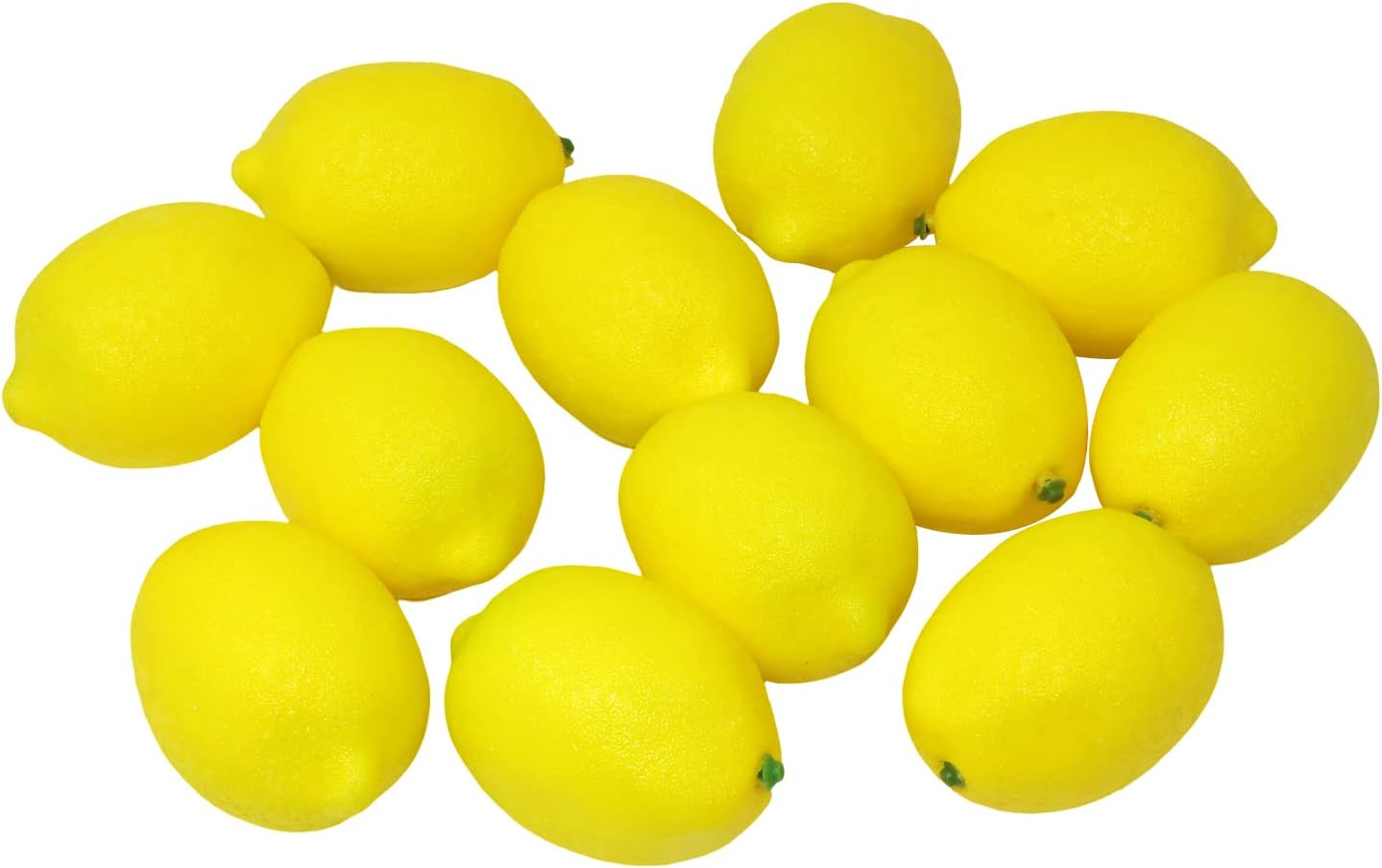 12-Piece Lifelike Artificial Lemons – Realistic Faux Fruit for Home Décor, Display, Photography, Parties, and Festival Decorations