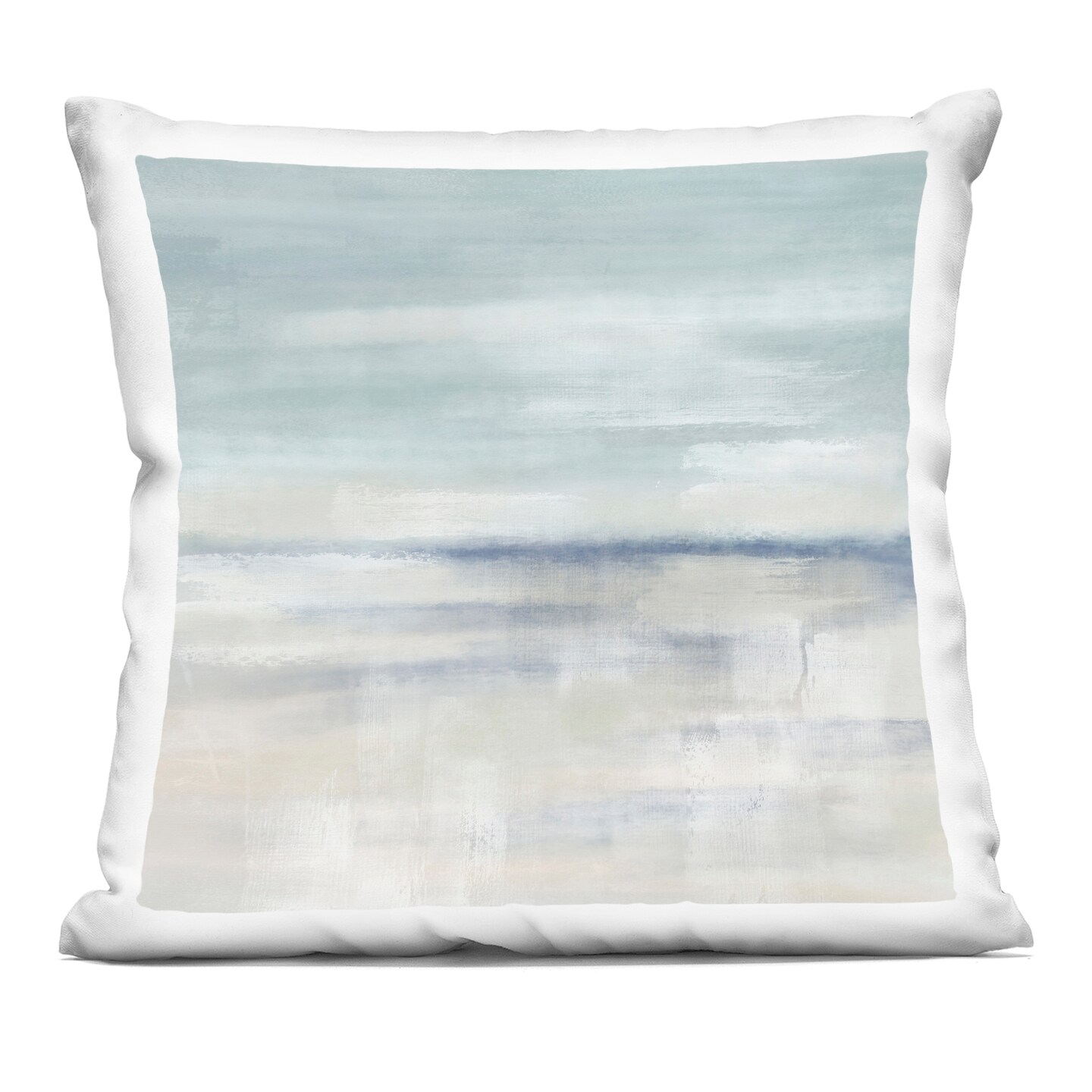 Stupell Industries Subtle Coastal Abstraction Decorative Printed Throw Pillow, design by J:L Design, 18 x 7 x 18