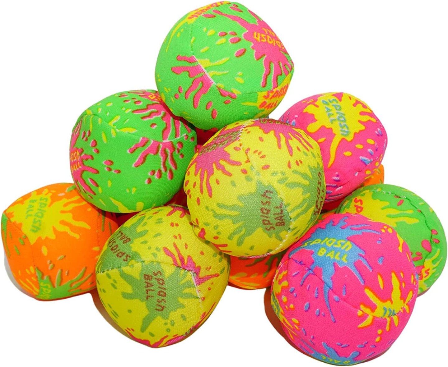 4E&#x2019;s Novelty 24 Pack Water Bomb Splash Balls - 2 inch Mini Water Absorbent Balls for Pool Beach Toys Party Favors for Kids