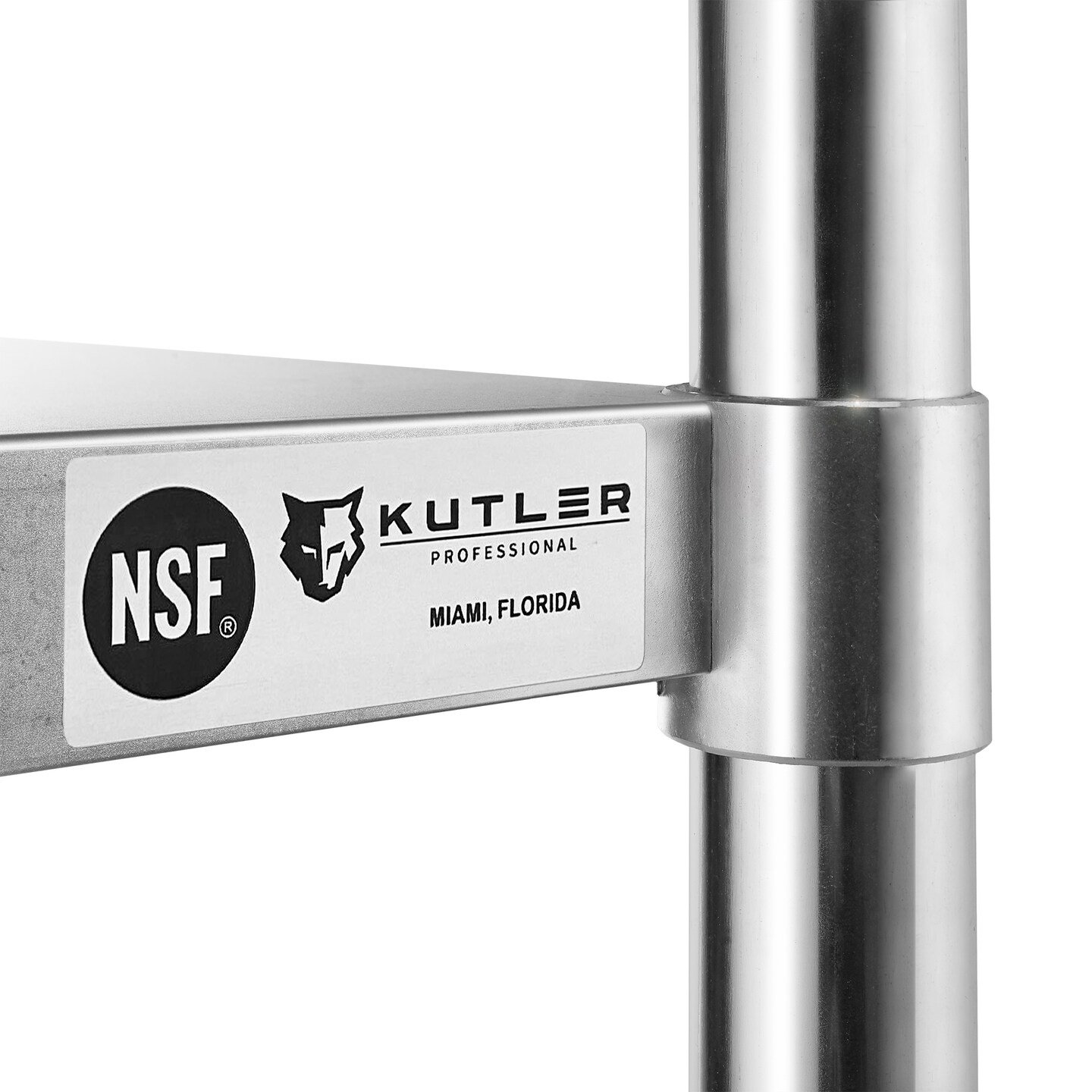 KUTLER Stainless Steel Table, NSF Heavy Duty Commercial Kitchen Prep and Work Table with Undershelf for Restaurant, Hotel, Home