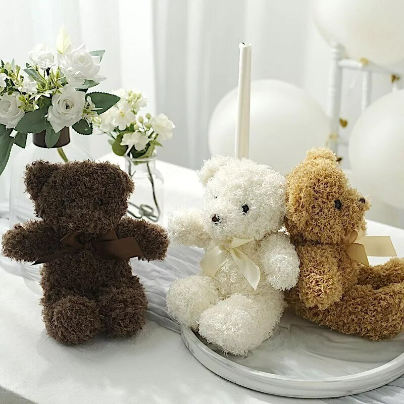 Assorted 3 Cute 7&#x22; Stuffed Teddy Bears Plush Toys Gifts Party Favors Events Home