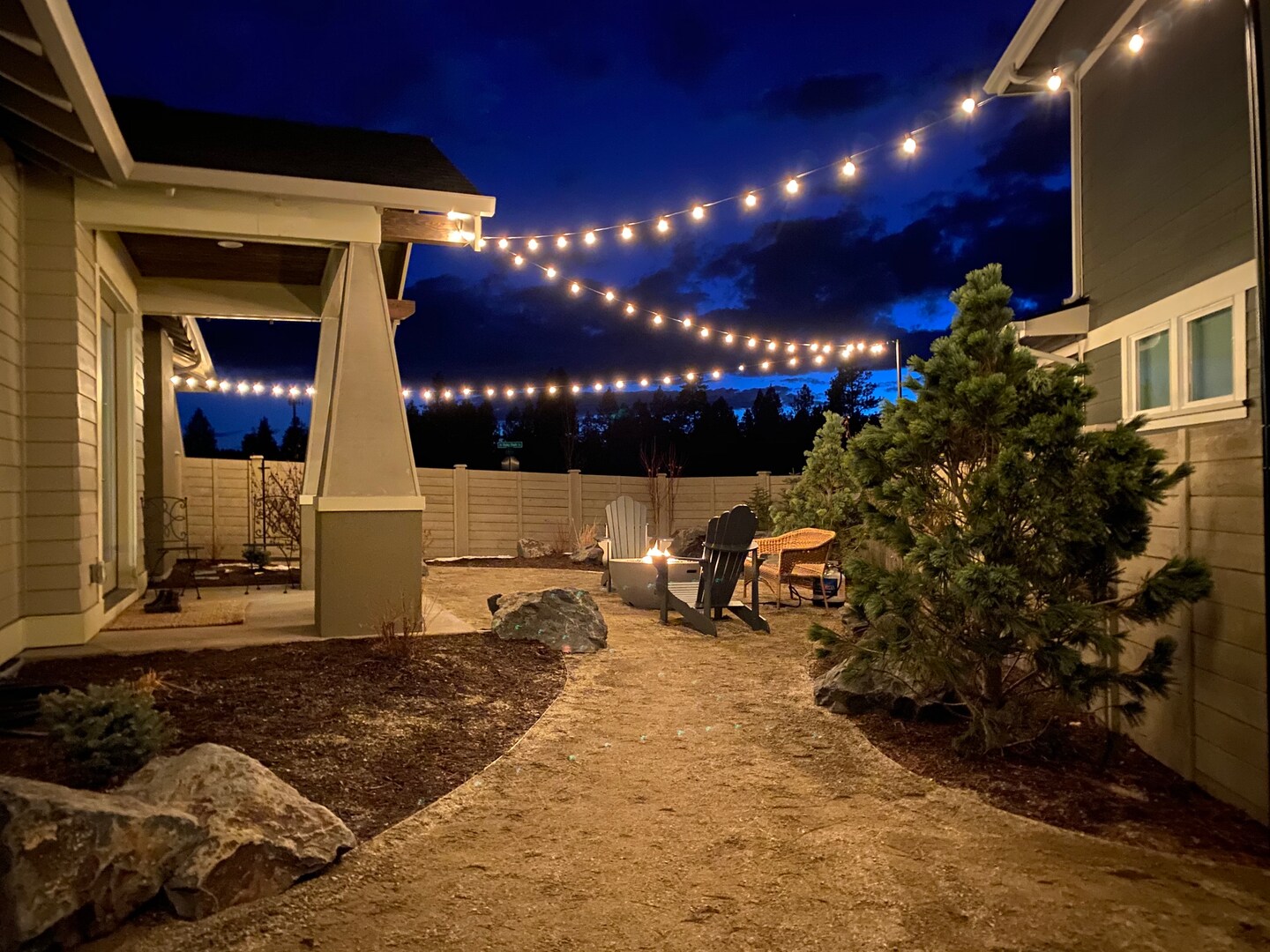 String Light Pole Stand With Brackets - Hang String Lights above Fence or Rail