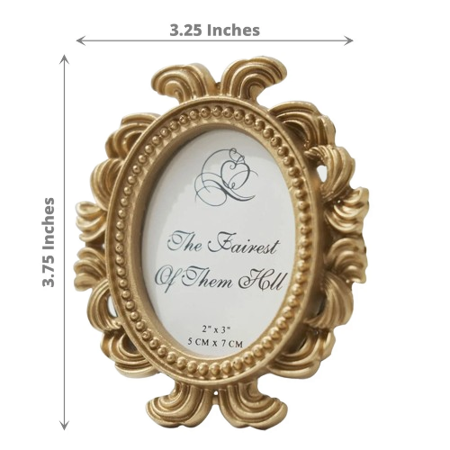 4-Pack Gold 4-Inch Mini Baroque Oval Picture Frames | Michaels