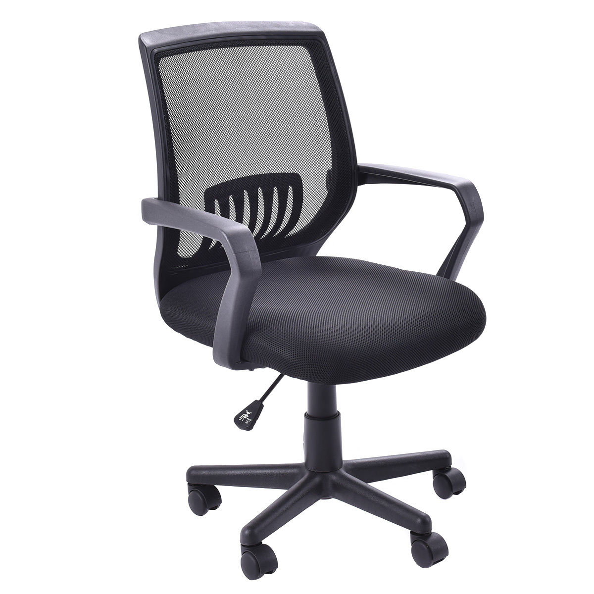 Black Ergonomic Office Chair with Mesh Back Adjustable Swivel Seat