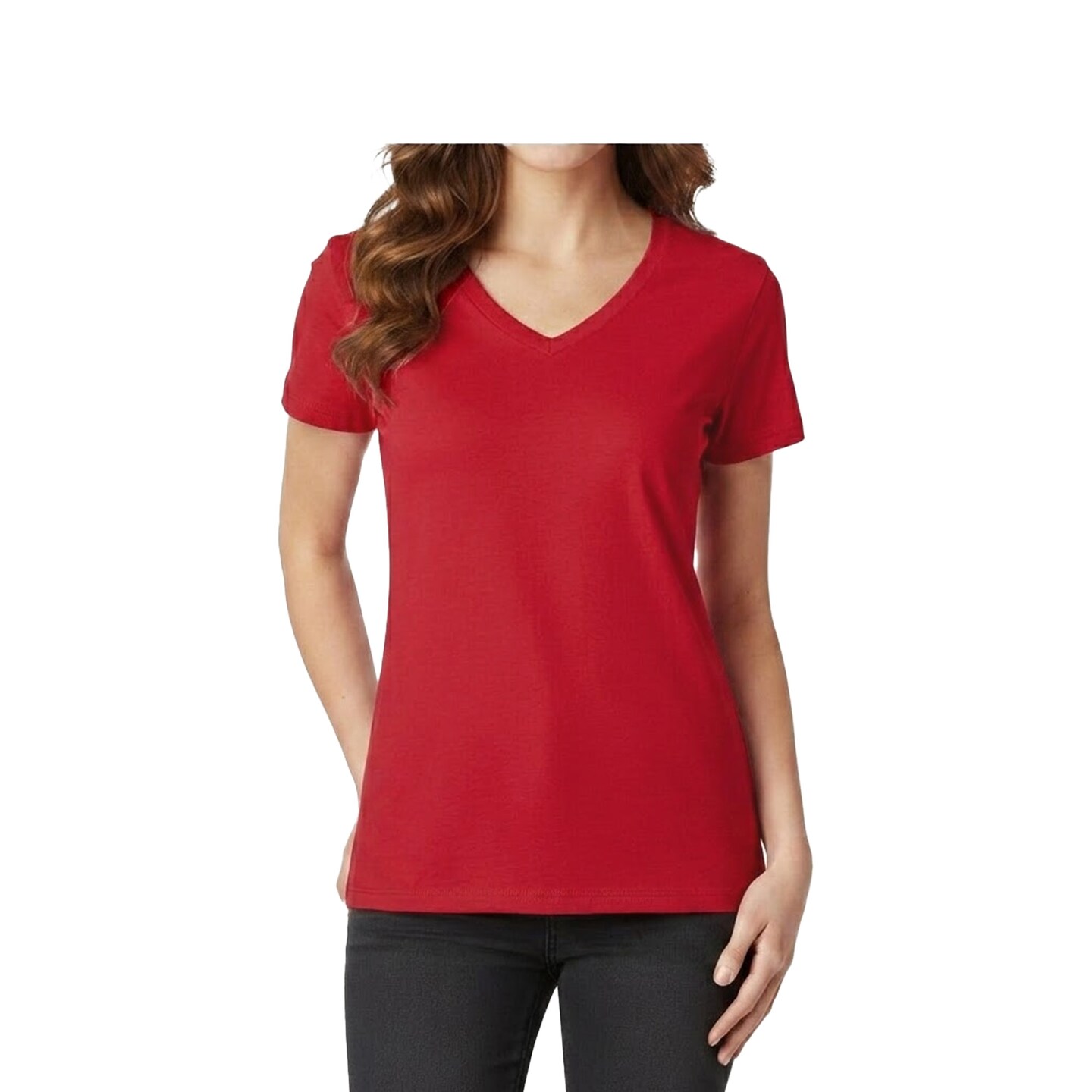 Gildan Women’s Heavy Cotton V-Neck Blank Craft T-Shirt – Cricut & Paint Ready