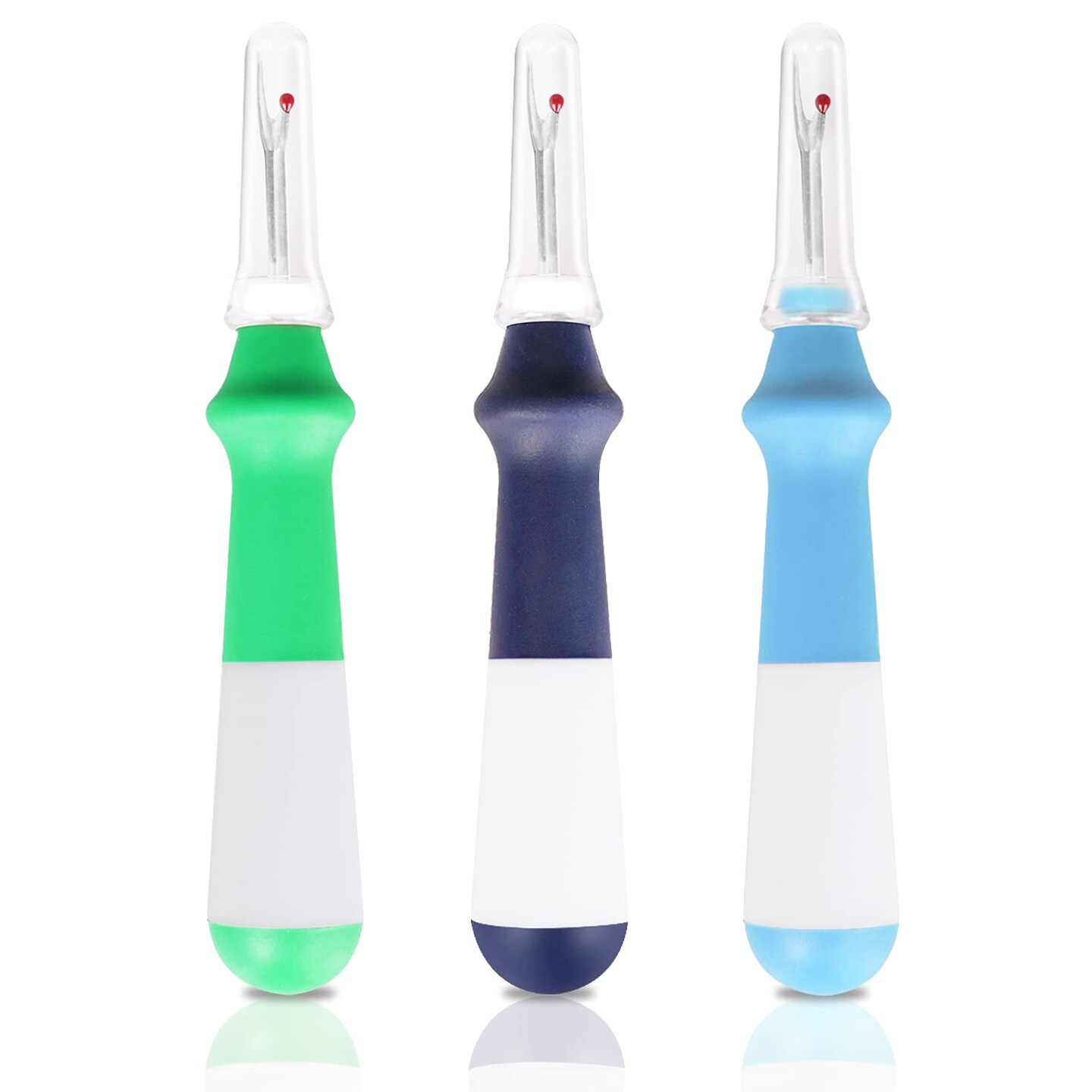 Seam Ripper 3 PCS, Seam Rippers for Sewing, Ergonomic Grip, Colorful Large Thread Stitch Remover Tool Handy Stitch Rippers for Sewing Crafting Removing Hems and Seams,Thanksgiving Gifts