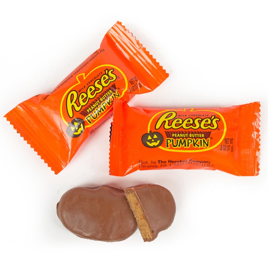 54 Pcs Halloween Pumpkin Reese's Peanut Butter Cups Candy (2 lb)