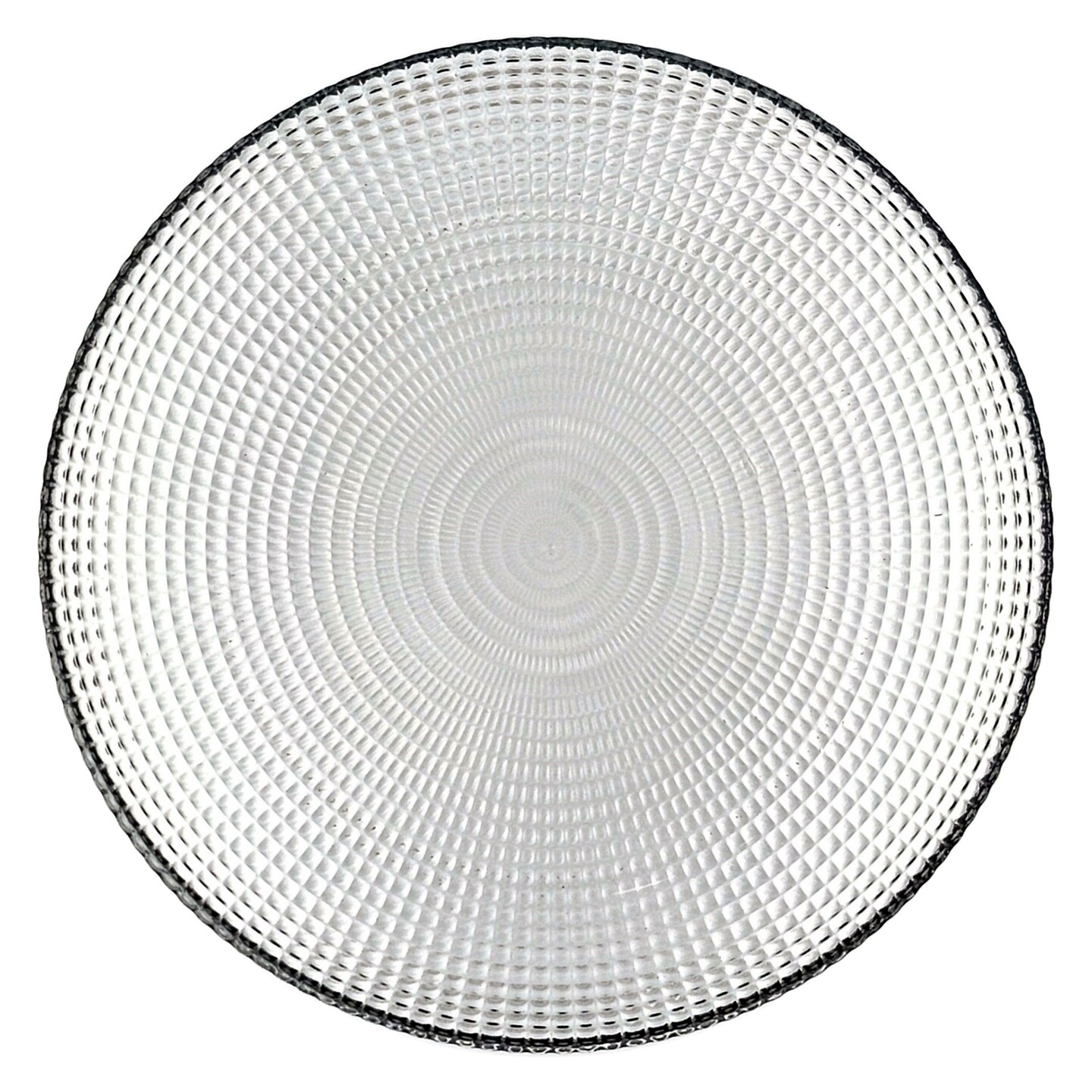 Handmade Opalescent Glass Plate Swirl Pattern Decorative Tableware