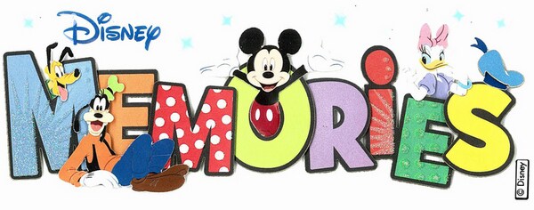 Disney Mickey And Friends Disney Memories Dimensional Title Stickers
