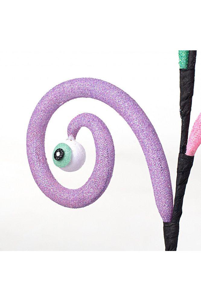 28&#x22; Eyeballs Spiral Curly Spray: Pink, Purple, Mint