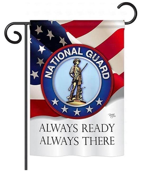 Army National Guard 2 Sided Garden Flag Always Ready Always There