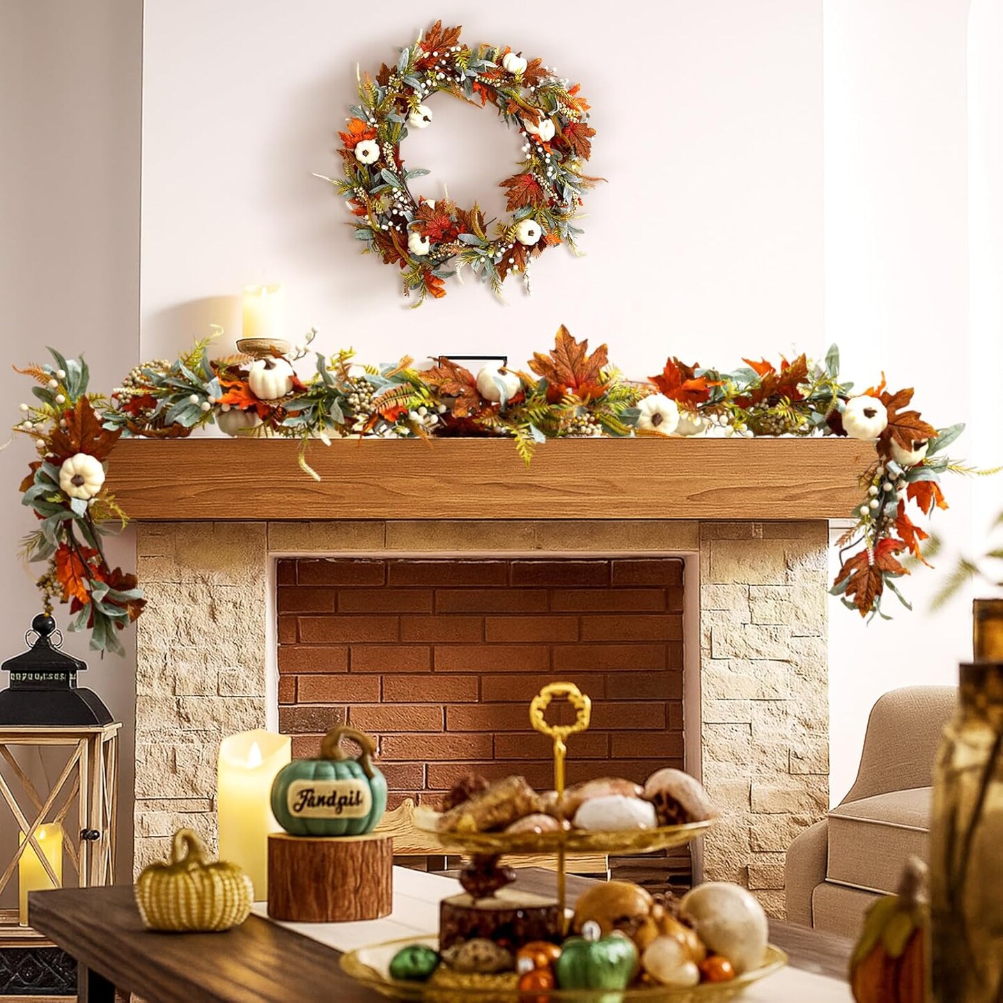 12 ft Fall Garland(&#x9;Multicolor)12.48 x 12.24 x 5.28 inches