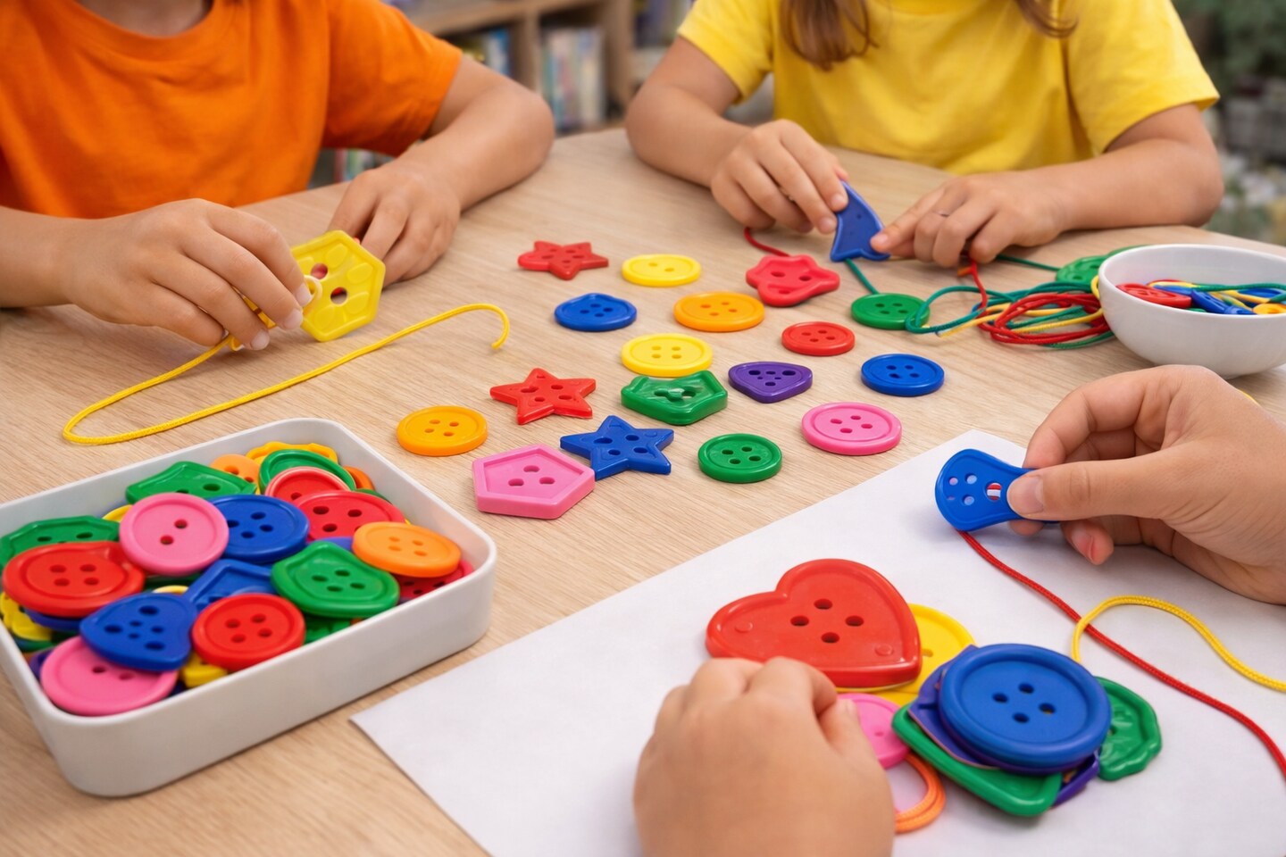 Really Big Buttons, Assorted Shapes & Colors, 120 Count (1 lb) – Large Buttons for Kids Crafts & Sewing