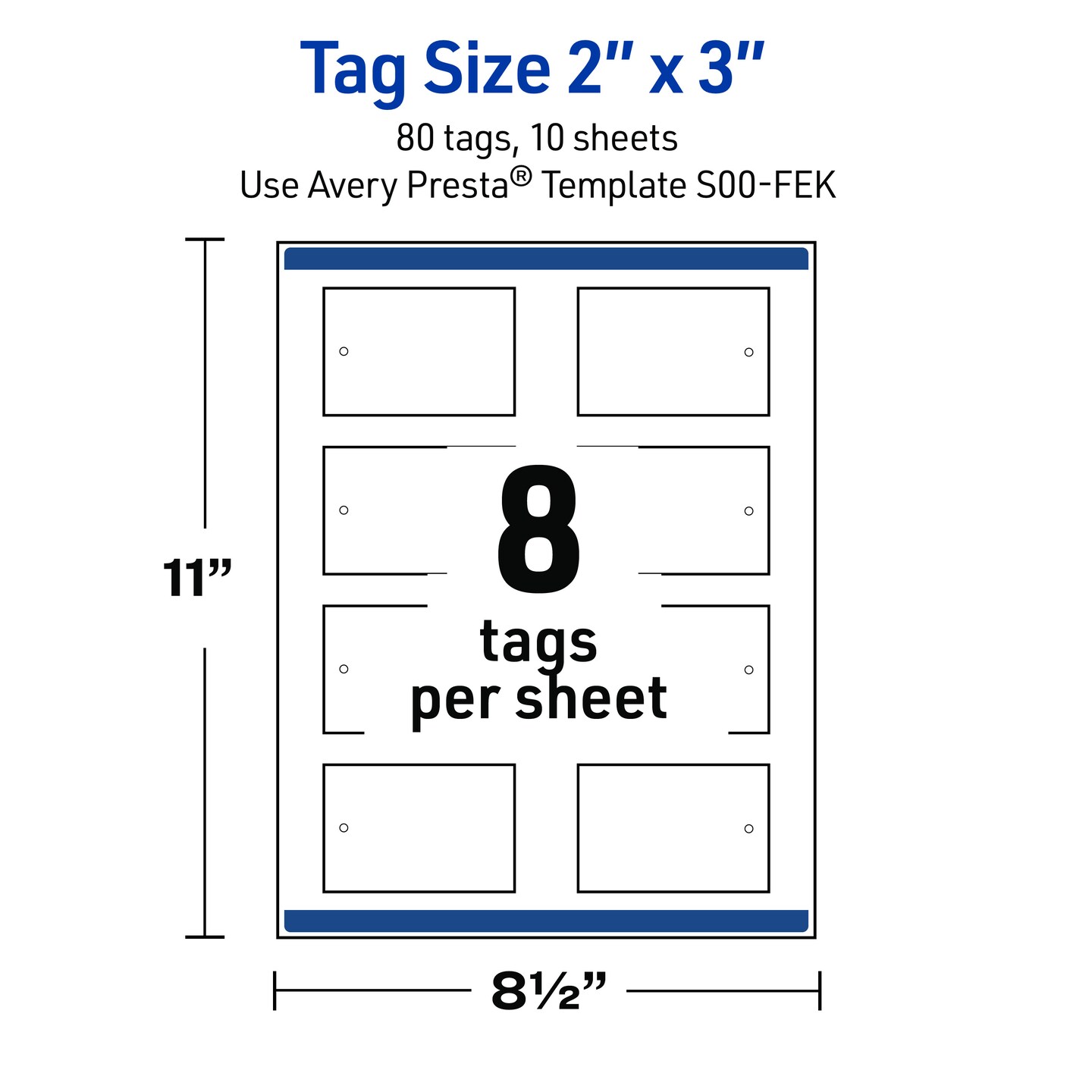 Avery Printable Tags with Sure Feed Technology, Rectangle, 2" x 3", Pre-Printed Red & Green Plaid with Metallic Gold Frame Design, Matte White, Laser & Inkjet Compatible, 80 Total