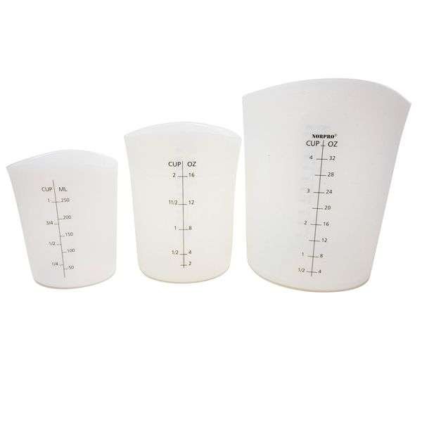 Norpro Flexible Silicone Measuring Cup - Measure Stir and Pour with Ease