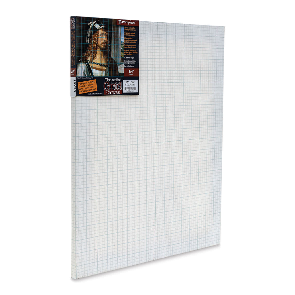 The Artist Grid 3/4" Profile Cotton Canvas - 16" x 20", Artist Grid