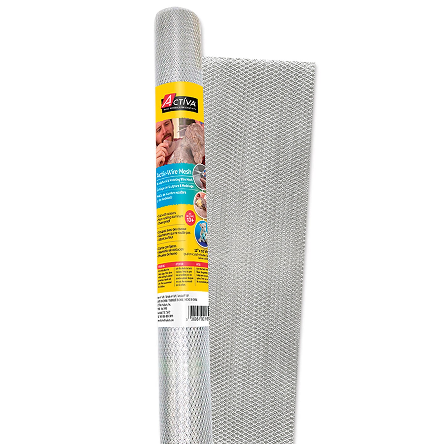 Activa Activ-Wire Mesh Sculptural & Modeling Wire Mesh - Large Weave, 12" x 10 ft