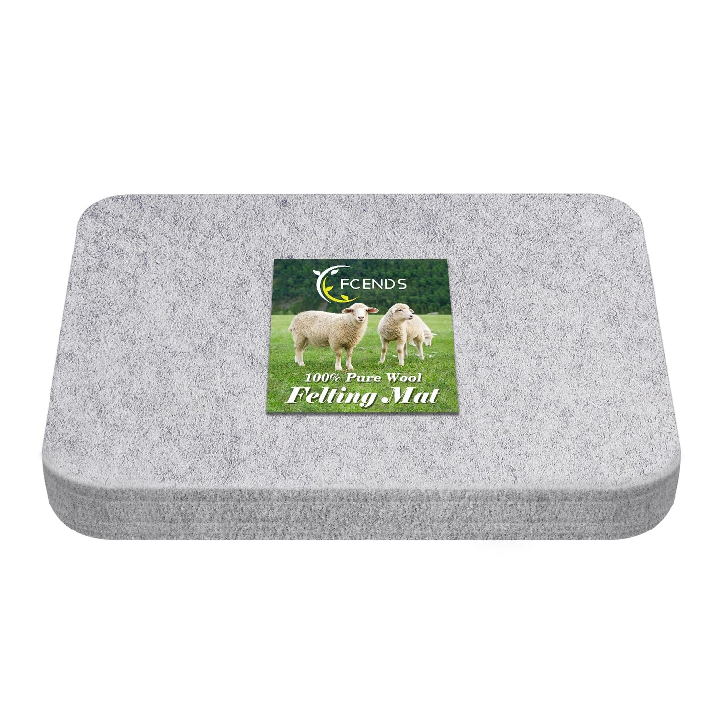 Needle Felting Pad, 8x10x1 inch Needle Felt Mat, 100% Natural Wool, Thick and Firm Felt Base for Precision Felting (10"x8")