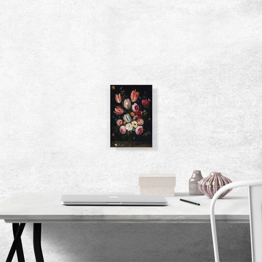 Edge Collections - Multi - Vibrant Floral Canvas Art - 1 Piece