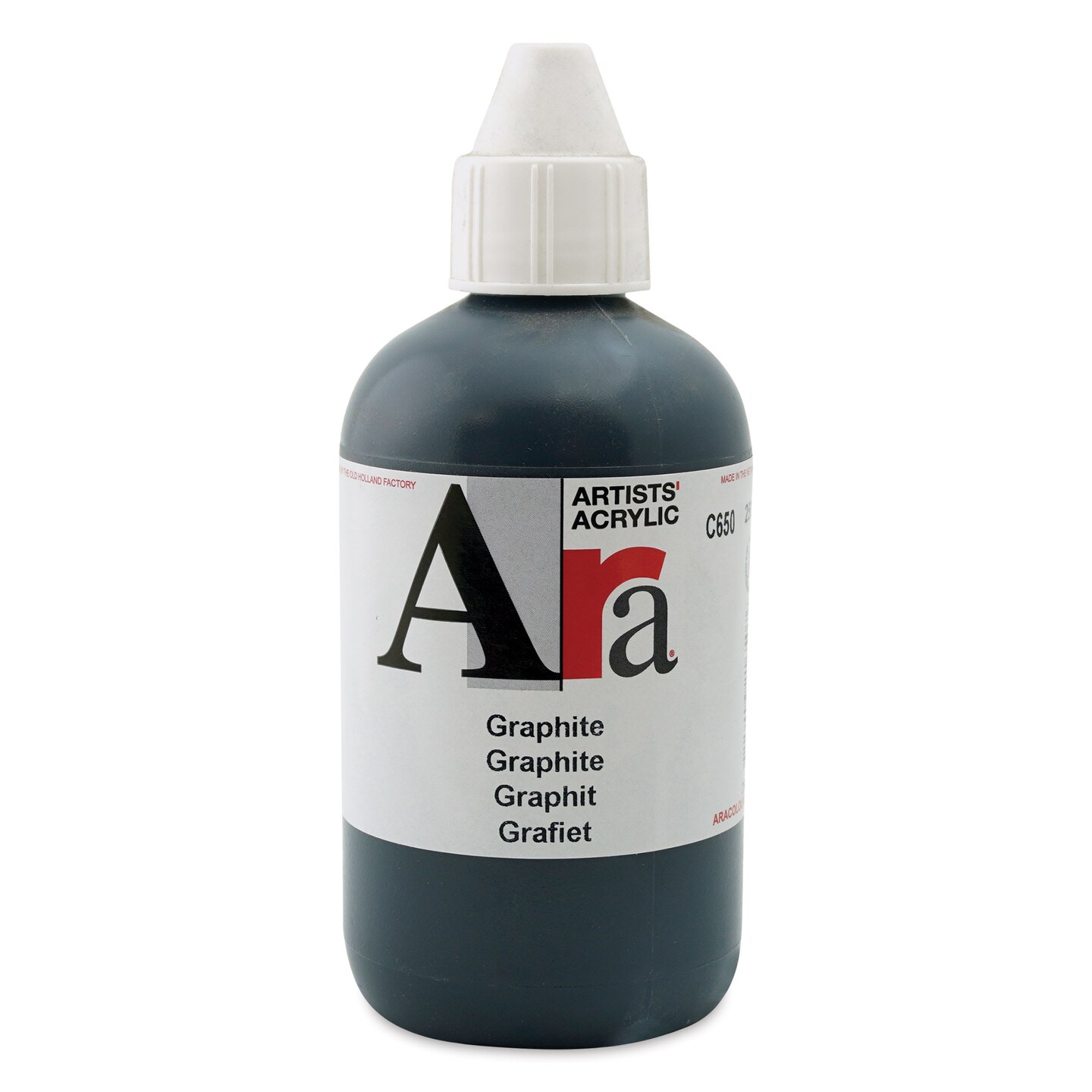 Ara Artists’ Acrylic Paint - Graphite, 250 ml, Count: 1, Model: A21650 ...