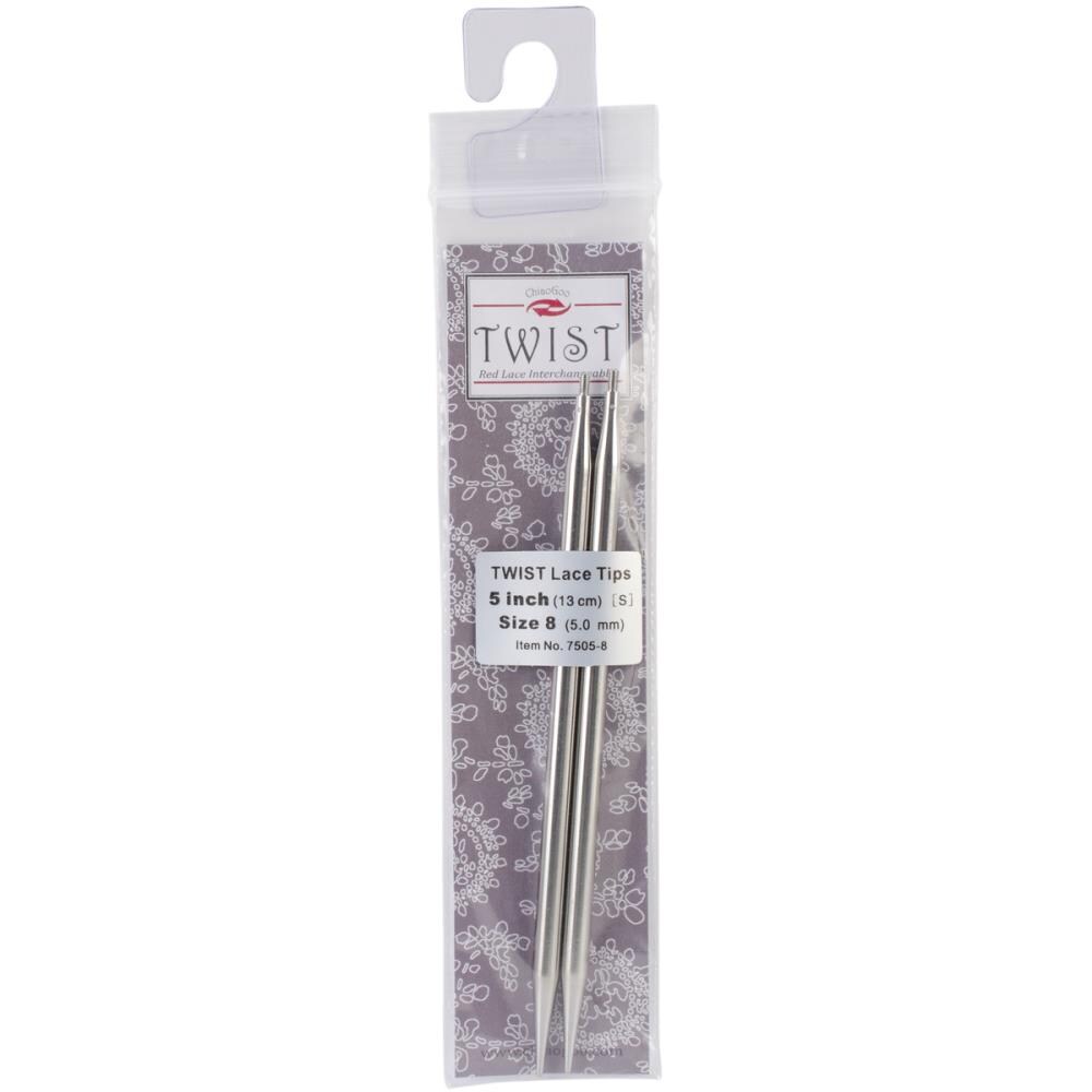 ChiaoGoo TWIST Red Lace Interchangeable Tips 5" - Sizes US 2.5 - 13