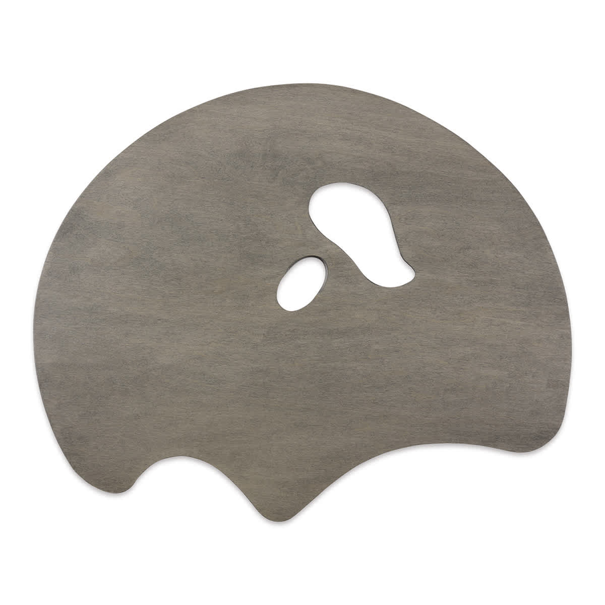 New Wave Art Wood Palette - Grey, 22-1/4" x 18" x 1/5", Grand View Confidant, Left Hand