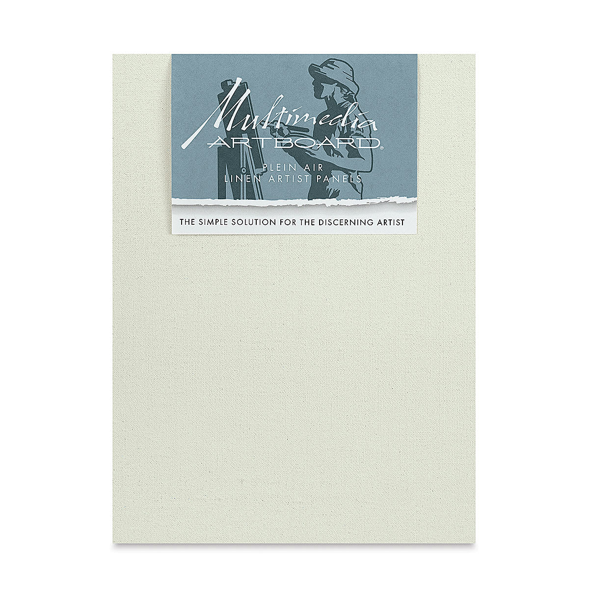 Multimedia Artboard Plein Air Acrylic Primed Linen Artist Panel - 9" x 12", 109 HP, Pkg of 3