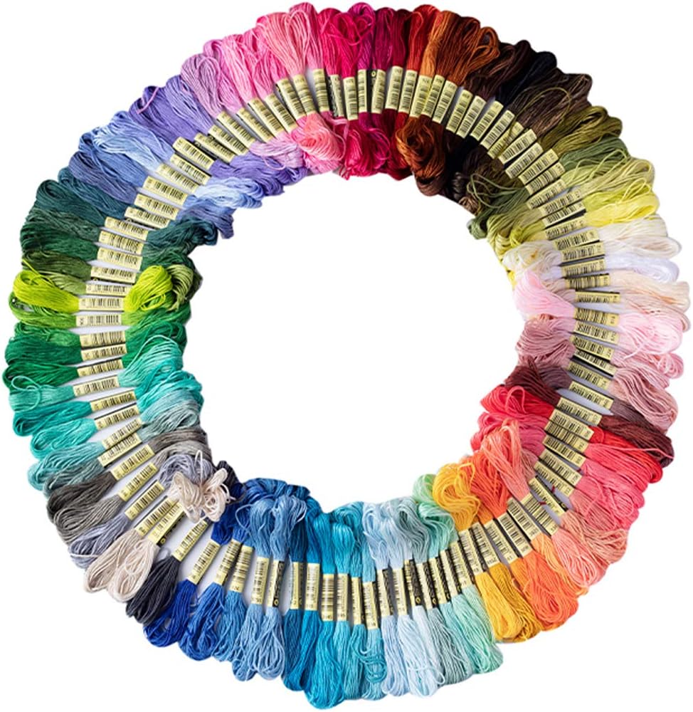 Friendship Bracelet String 50 Skeins Rainbow Color Embroidery Floss
